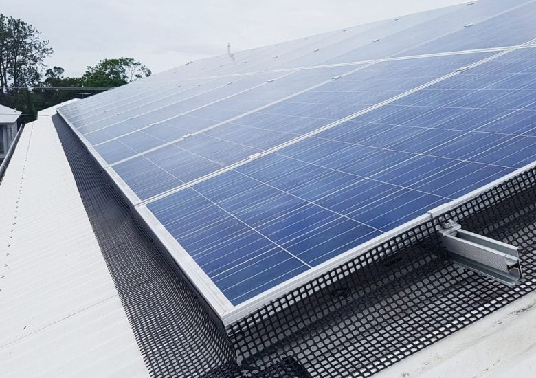 Alt Text: Effective Solar Panel Pigeon/Bird Proofing Solutions in Australia